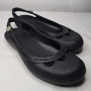 Crocs, Women's, Jayna Slingback Flat with charm